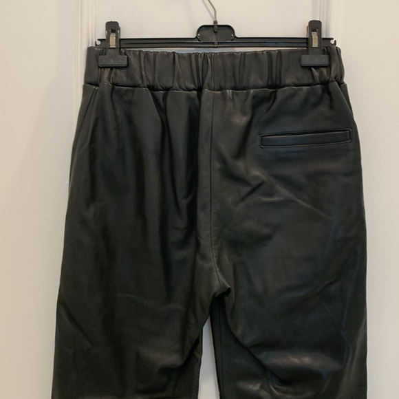 Stand Studio 100% Napa Leather Joggers Size 38/M - Picture 7 of 10